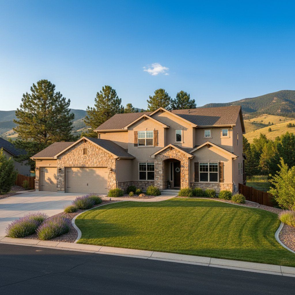 Colorado home exterior in the Highlands Ranch area