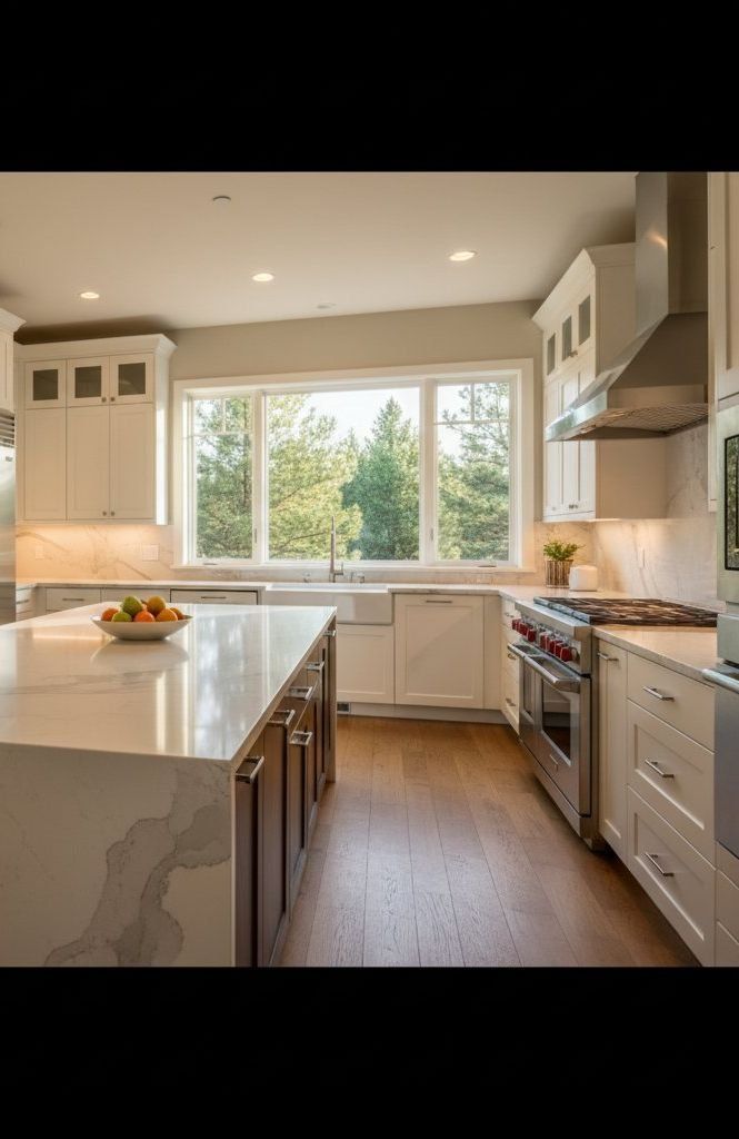 Built-in stainless dishwasher in an entertaining-scale Greenwood Village kitchen
