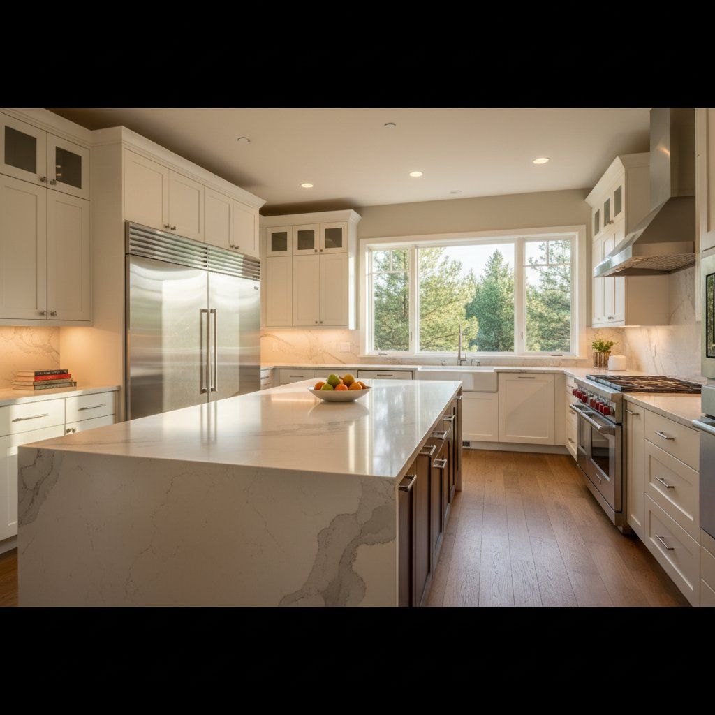 Luxury kitchen with premium built-in appliances