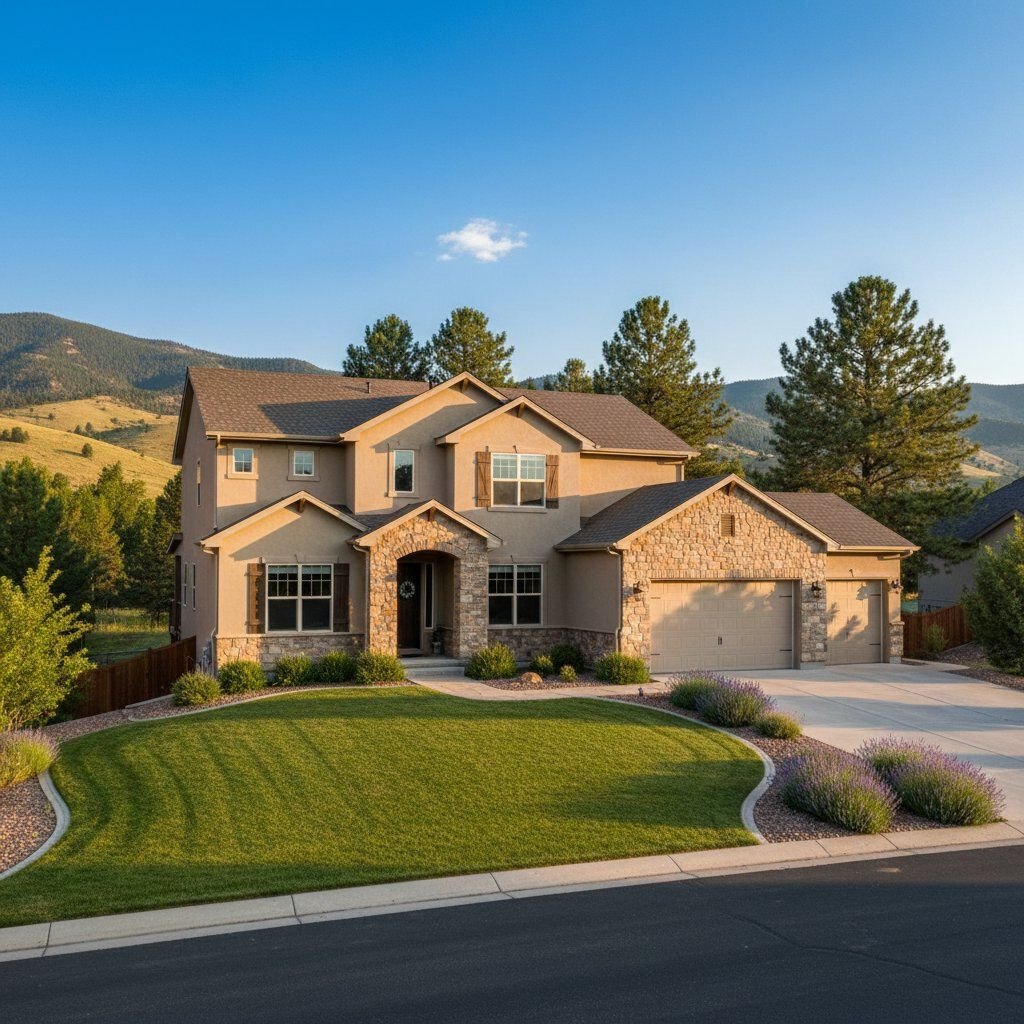 Beautiful Highlands Ranch Colorado home with mountain views